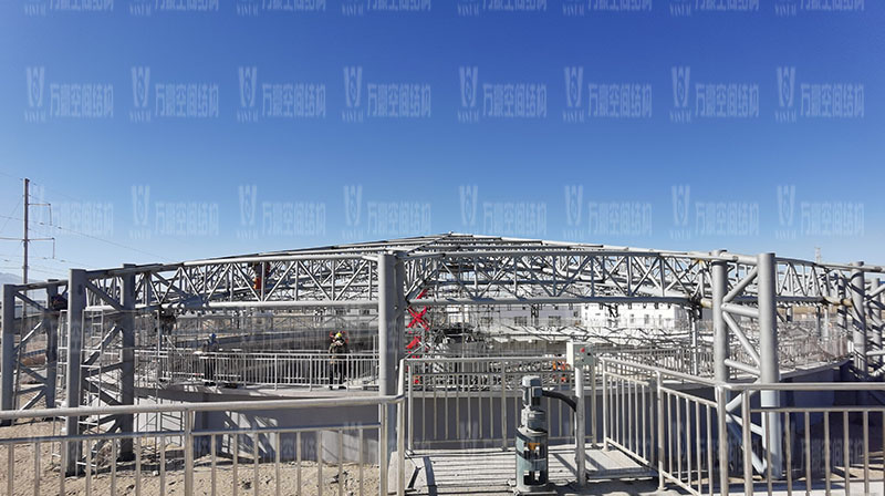 格爾木工業(yè)園污水池異型鋼結(jié)構(gòu)項目