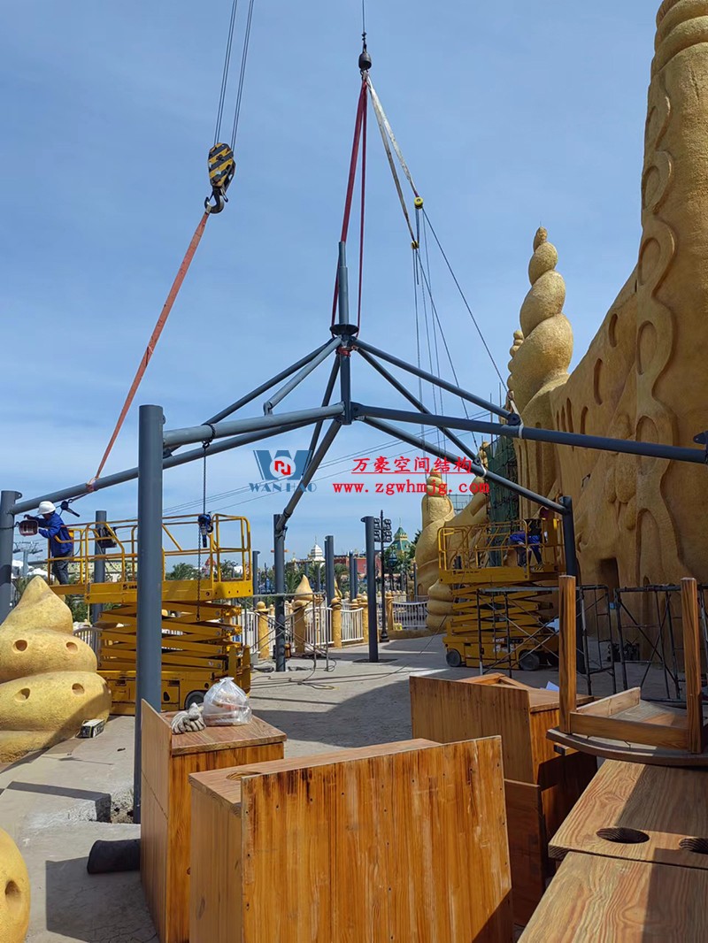 上海海昌海洋公園鋼膜結(jié)構(gòu)工程開(kāi)始施工 上海海昌海洋公園鋼膜結(jié)構(gòu)工程開(kāi)始施工