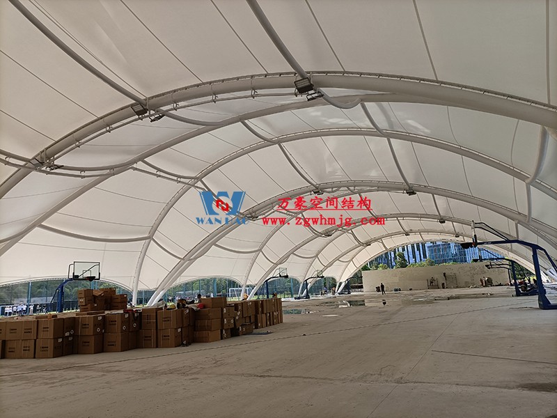 寧波諾丁漢大學(xué)室外運(yùn)動(dòng)場(chǎng)地改擴(kuò)建項(xiàng)目膜結(jié)構(gòu)工程完工