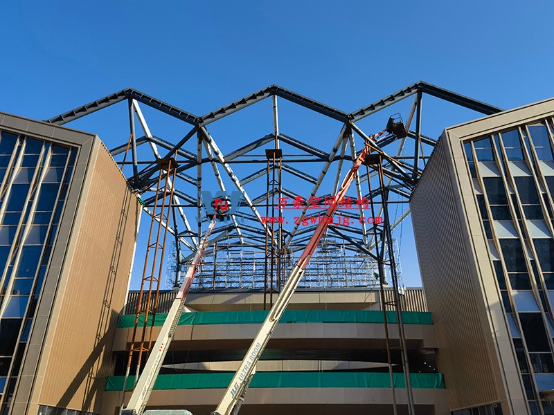 文一塘溪津門(mén)天幕鋼結(jié)構(gòu)及ETFE膜結(jié)構(gòu)氣枕膜工程