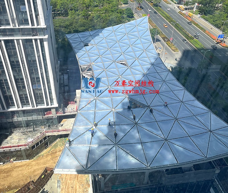 縱使烈日炎炎，腳步從未止歇！海南這個(gè)ETFE氣枕膜項(xiàng)目施工進(jìn)度有最新消息