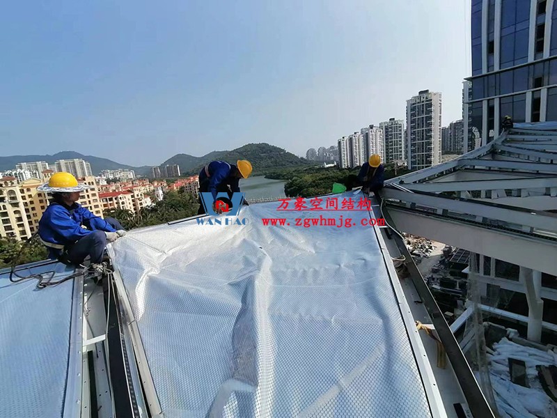 中交海南總部基地項目A地塊三標(biāo)段ETFE膜結(jié)構(gòu)項目
