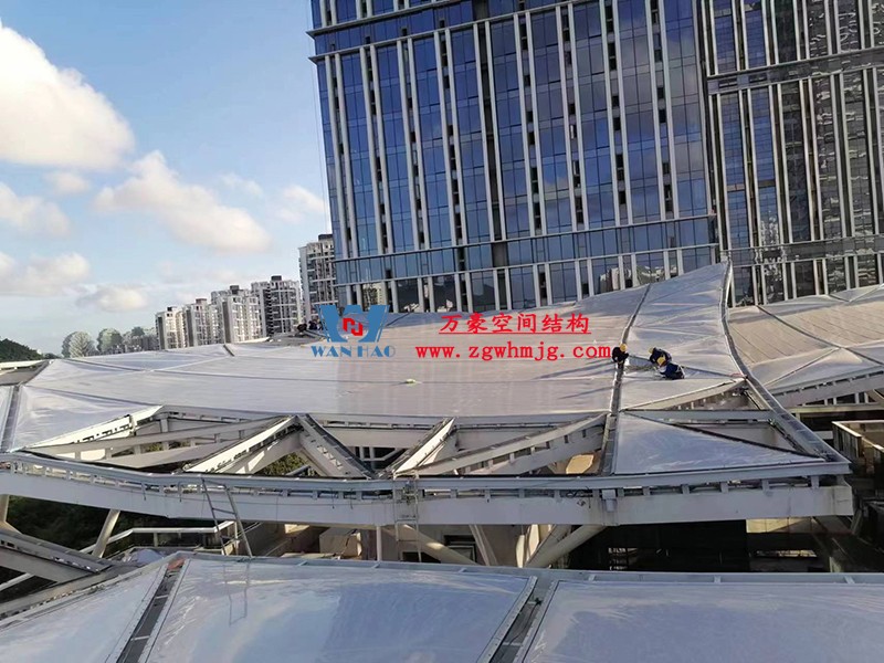 中交海南總部基地項目A地塊三標(biāo)段ETFE膜結(jié)構(gòu)項目