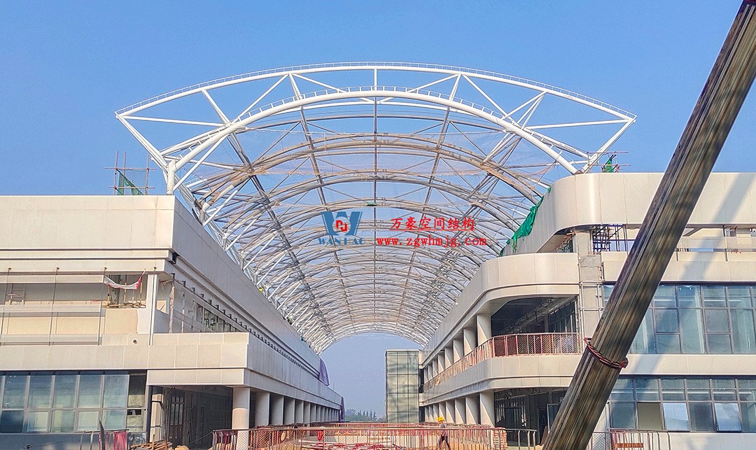 工程進(jìn)度全速推進(jìn)，PTFE膜材張拉在即！