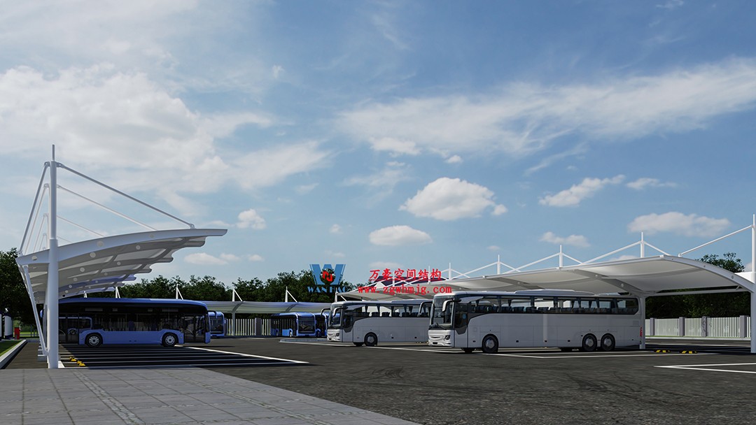 隨處可見(jiàn)的遮陽(yáng)擋雨守護(hù)衛(wèi)士-膜結(jié)構(gòu)車棚