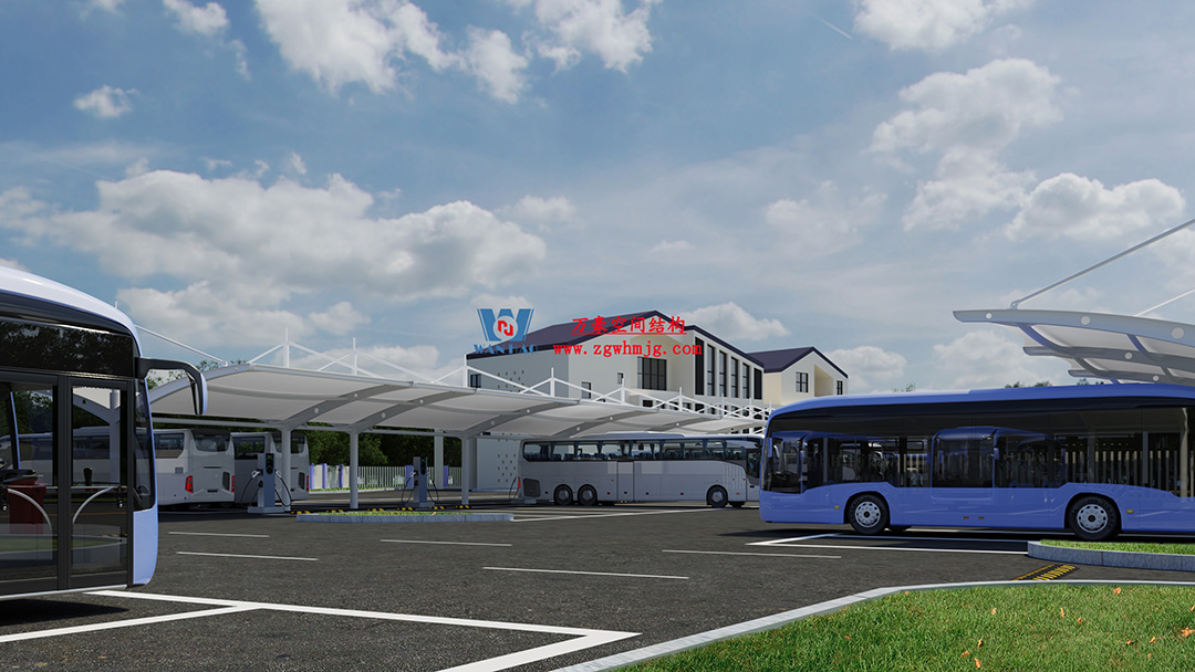 隨處可見(jiàn)的遮陽(yáng)擋雨守護(hù)衛(wèi)士-膜結(jié)構(gòu)車棚