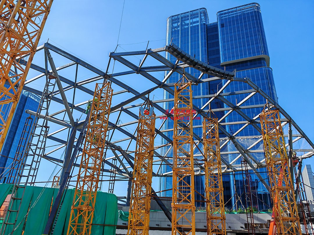 攻堅(jiān)克難，全速推進(jìn)|這個(gè)ETFE商業(yè)天幕迎來新進(jìn)展