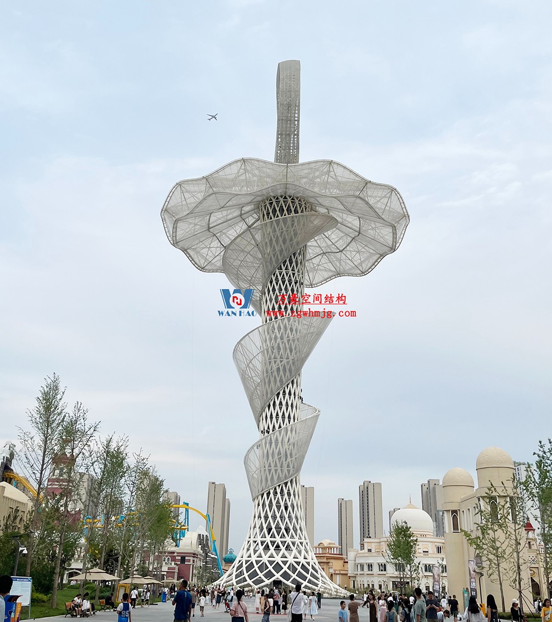 ETFE膜結(jié)構(gòu)地標塔—以愛之名，點亮絲路歡樂世界