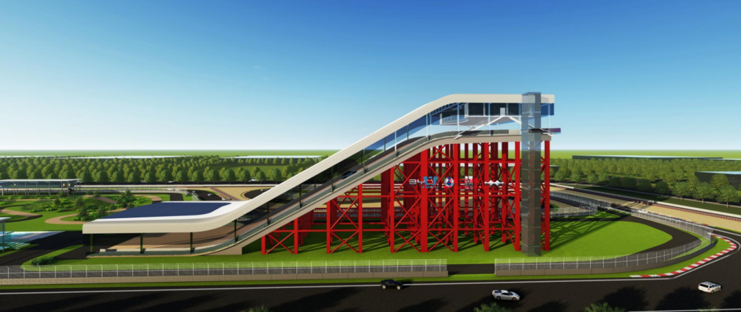 比亞迪紹興嵊州賽車場干拔沙坡觀景平臺鋼結(jié)構(gòu)項目