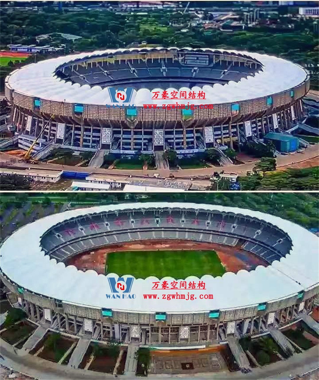 非洲杯肯尼亞體育場(chǎng)PTFE鋼膜結(jié)構(gòu)屋面項(xiàng)目