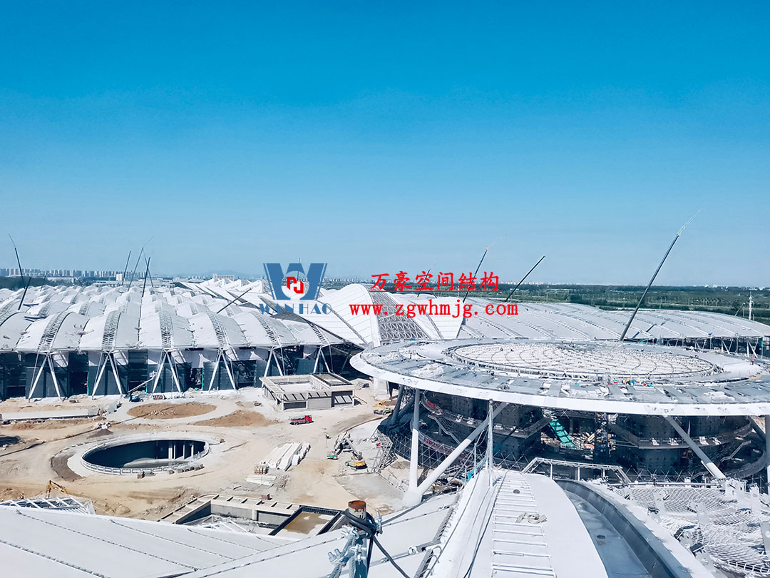 鄭州中原高鐵港數(shù)字展貿(mào)城ETFE PTFE膜結(jié)構(gòu)項目 鄭州中原高鐵港數(shù)字展貿(mào)城ETFE PTFE膜結(jié)構(gòu)項目