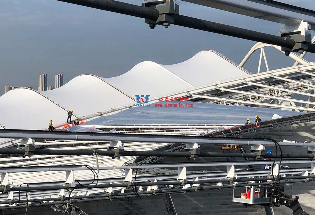 太湖之畔，華燈初上|無錫奧體中心施工加速