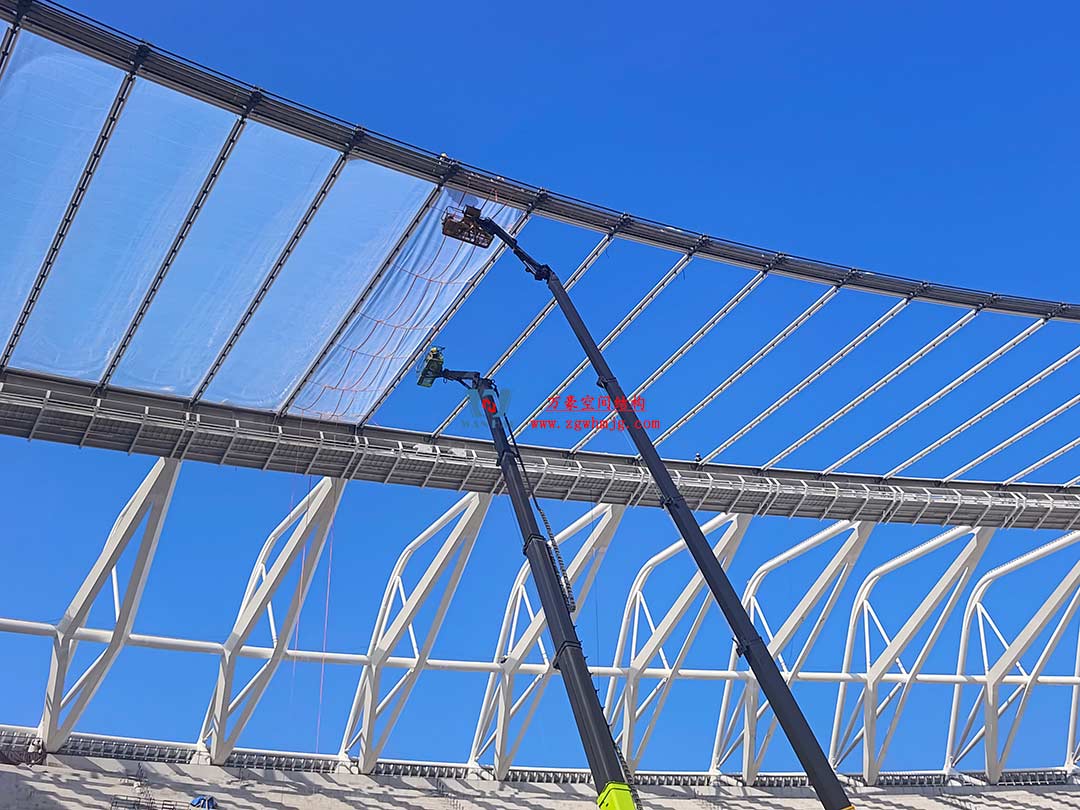 太湖之畔，華燈初上|無錫奧體中心施工加速