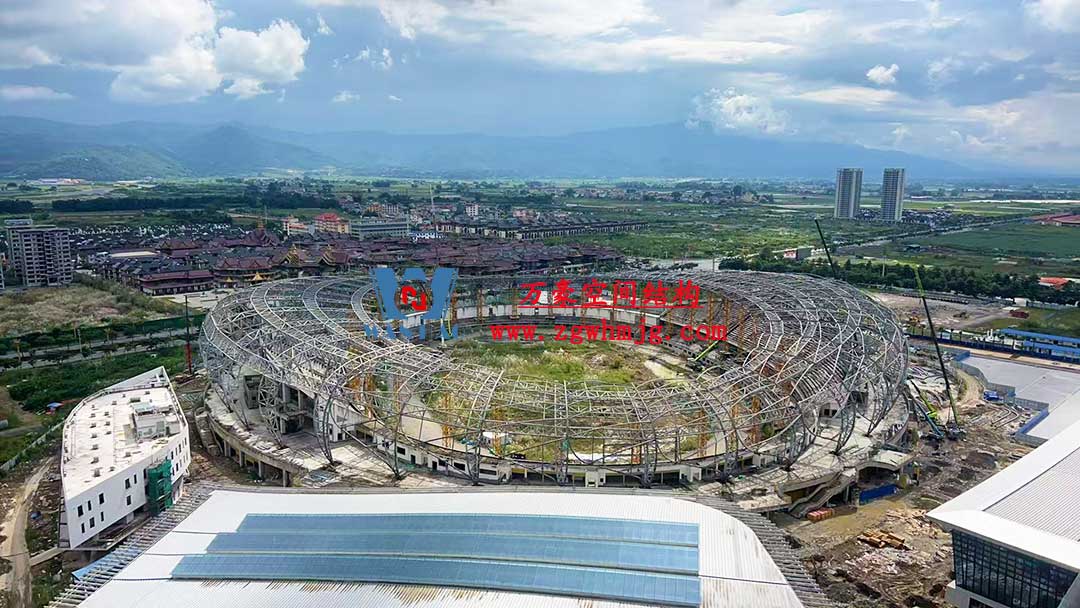 瑞麗國際文體中心建設(shè)項(xiàng)目體育場屋面膜結(jié)構(gòu)工程