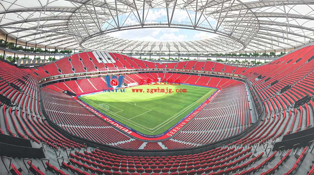 塞爾維亞國(guó)家足球場(chǎng)PTFE膜結(jié)構(gòu)項(xiàng)目