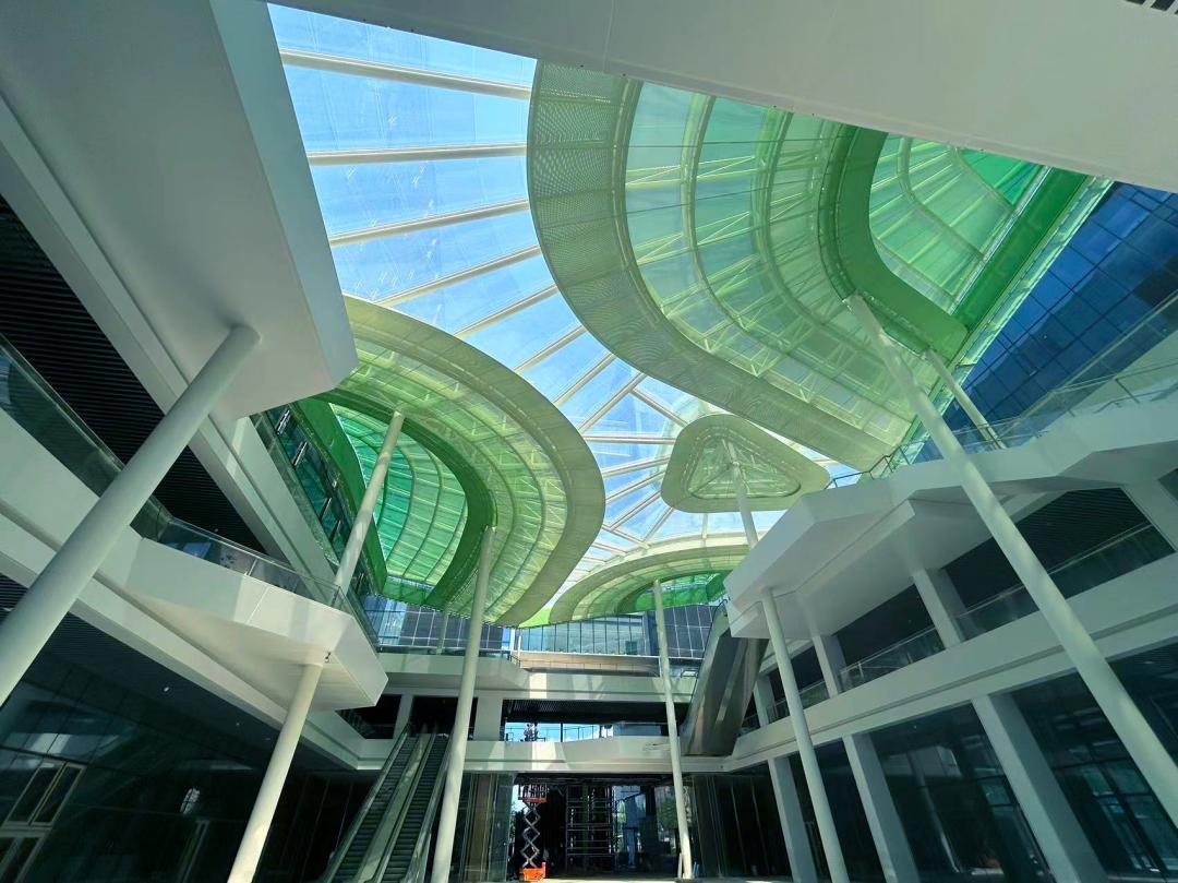 杭州爆紅新地標！鋼膜結(jié)構茶香穹頂！